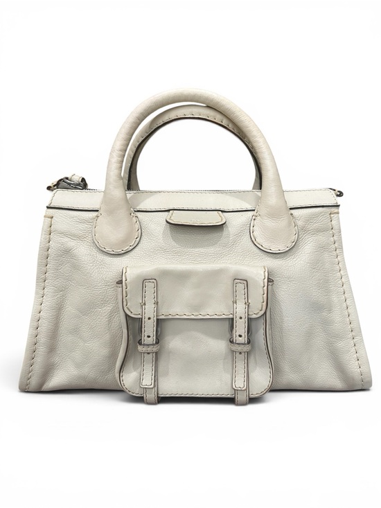 Chloe Handbags - Chloé Edith Leather Satchel Cream | Phoebe Philo Era